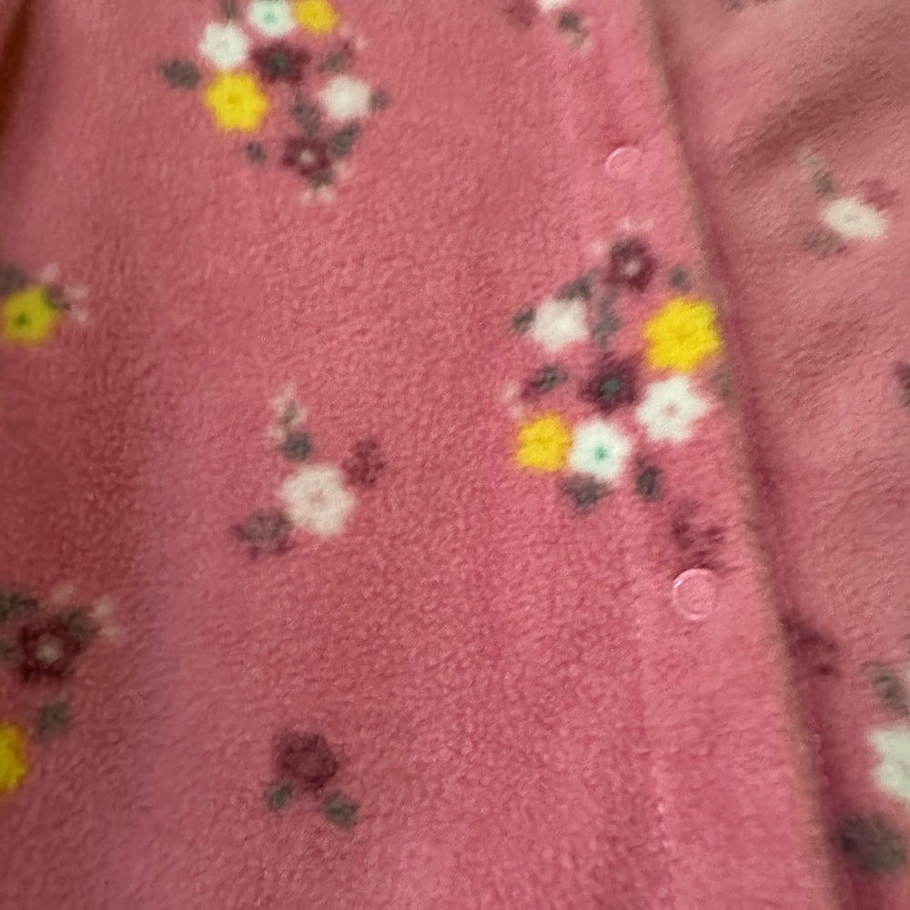 24m Pink Fleece Footed Pyjama - Picture 3 of 4